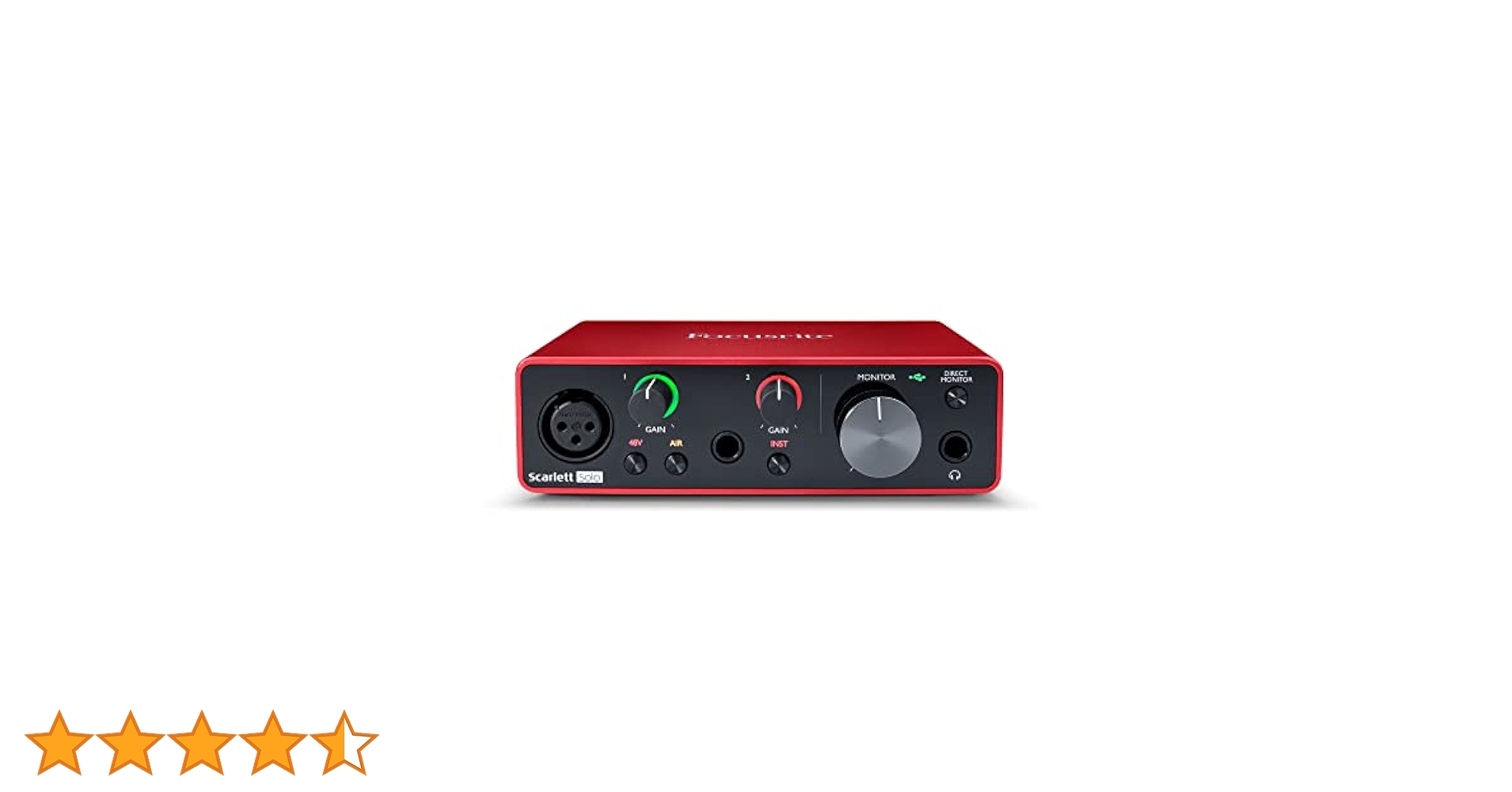 FOCUSRITE フォーカスライトScarlett オーディオインターフェイス Focusrite フォーカスライト / Scarlett Solo gen4 2In/2Out USB